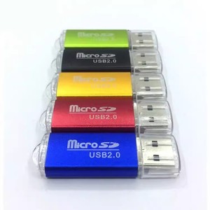 เครื่องอ่านการ์ดไมโครเอสดี ยูเอสบี 2.0 อลูมิเนียมอัลลอยด์ช่องเดียวสำหรับคอมพิวเตอร์โทรศัพท์มือถือ - Product Image 5