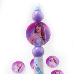Cuentas de Silicona Personalizadas con Logotipo Impreso de Cantante Pop Femenina Taylor, Cuentas de Silicona Impresas de 30 mm para Fabricación de Bolígrafos - Product Image 6