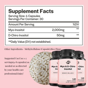 Suplementos de Fertilidad al por Mayor, Cápsulas de Mioinositol y D-Chiroinositol, Apoyan el Equilibrio Hormonal y la Salud Ovárica para Mujeres - Product Image 2