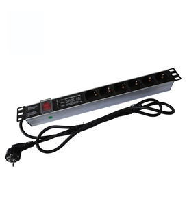 PDU Vertical Schuko Europeo Tipo Alemán, Enchufes Schuko Horizontales con Interruptor de Encendido/Apagado DIN49441 - Product Image 2