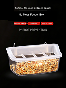 Comedero para Pájaros de Plástico Ligero y Duradero, sin Desorden, Tazón Colgante para Semillas/Agua, Accesorio para Jaula, Caja de Alimentación Automática para Periquitos - Product Image 2