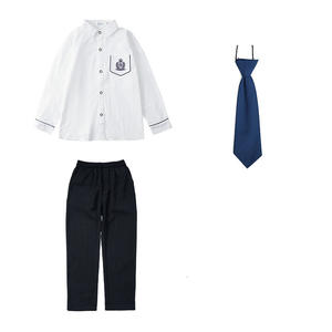 Uniformes de <span class=keywords><strong>maternelle</strong></span>, uniformes scolaires d'été de style britannique, chemise à manches longues brodée de style universitaire, ensemble de costumes de scène - Product Image 6