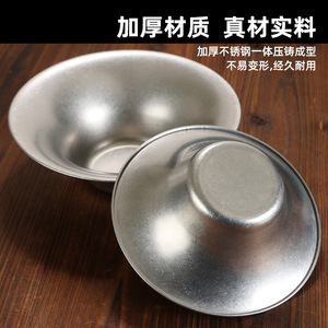 Stainless Steel Bowl Gold Silver Color Durable Home Use Cooking Serving Bowl - Product Image 5