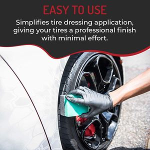 Miếng bọt biển đánh bóng và đánh xi lốp xe hình chữ U, dụng cụ vệ sinh xe hơi, bàn chải chi tiết nội thất, phụ kiện xe hơi - Product Image 4