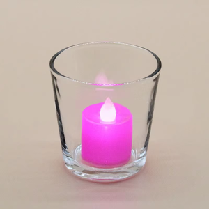 6565 105ml <b>Tealight</b> Glass <b>Candle</b> Vessel Heavy Based Clear Empty <b>Candle</b> Glass Jar <b>Scented</b> Glass Cup for <b>Candle</b> with Customize Lid - Product Image 5