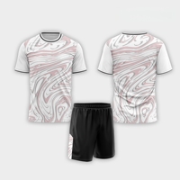 Set Jersey Sepak Bola Lengan Pendek Bahan Bernapas Cetak Digital |   Seragam Tim Kustom Anti-Bakteri Penyerap Keringat 100% Poliester