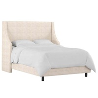 Vente en gros d'usine de cadre de lit à plateforme rembourrée design de luxe meuble de chambre double queen size