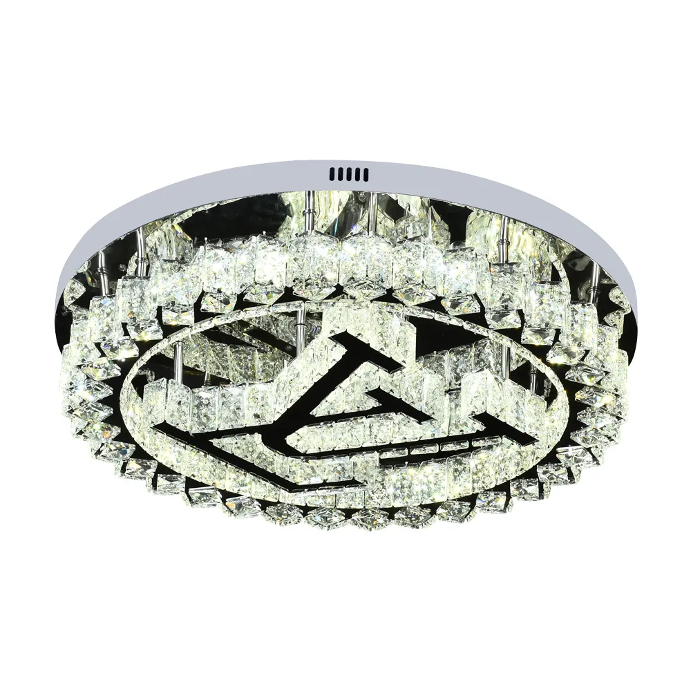 Indoor Decorative Lighting Round Modern Crystal Ceiling Led Light