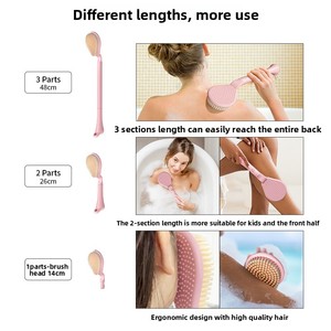 Brosse à pieds à long manche avec poils doux en ABS – Outil magique pour un nettoyage efficace des pieds - Product Image 5