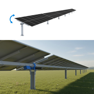 Système de suivi automatique de panneau <span class=keywords><strong>solaire</strong></span> SUPER SOLAR 1P, système de suivi à axe unique plat, surface galvanisée à chaud, réducteur rotatif, entraînement 90 - Product Image 1