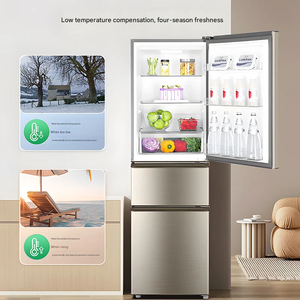 <span class=keywords><strong>Réfrigérateur</strong></span> électrique à trois portes de 219 L avec congélateur pour usage domestique - Product Image 2