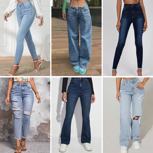 2025 vendita calda da <span class=keywords><strong>donna</strong></span> <span class=keywords><strong>pantaloni</strong></span> <span class=keywords><strong>Jeans</strong></span> Casual <span class=keywords><strong>con</strong></span> <span class=keywords><strong>elastico</strong></span> lavato alla moda a gamba alta a <span class=keywords><strong>vita</strong></span> alta Slim Fit spediti a caso - Product Image 3
