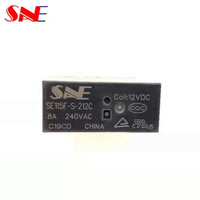 Relais électromagnétique miniature haute puissance AC/DC 16A OME SNE-115F avec conception étanche et contacts en alliage d'argent pour applications sur circuits imprimés