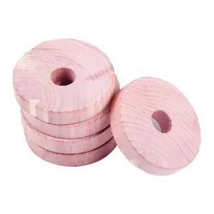 Fresh Aromatic Moisture proof And Moth Prevention Cedar Wood Rings Red Wardrobe Cedar Ring