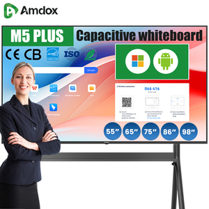 Amdox M5 Cộng Với 55/65/75 Inch 4K <span class=keywords><strong>T</strong></span>ương <span class=keywords><strong>T</strong></span>ác Bảng Thông Minh Với 8GB RAM Cảm Ứng Bảng & Hệ Thống Hội Nghị Cho Giáo Dục & Văn Phòng - Product Image 1