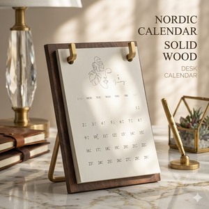 <span class=keywords><strong>Calendrier</strong></span> Taïwanais 2027 : Nouveau <span class=keywords><strong>Calendrier</strong></span> Personnalisé en Bois DIY pour Photos Créatives et Jeunesse Littéraire - Product Image 4
