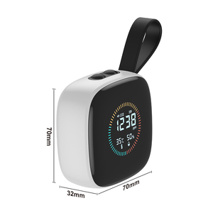 Détecteur de qualité de l'air intérieur pratique 3-en-1 : Analyseur de dioxyde de carbone, hygrothermographe, testeur de gaz (Fahrenheit ou Celsius) - Product Image 2