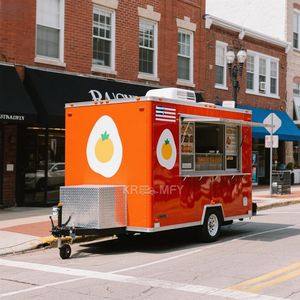 2025 Trailer Mobile <b>Kitchen</b> Ice Cream <b>Cart</b> Sale Fast Food Truck for Retail - Product Image 6