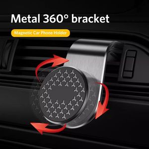 Support Téléphone <span class=keywords><strong>Voiture</strong></span> Magnétique, Support Téléphone <span class=keywords><strong>Portable</strong></span> Magnétique pour <span class=keywords><strong>Voiture</strong></span>, Support GPS Rotatif à 360° avec Clip de Ventilation - Product Image 2