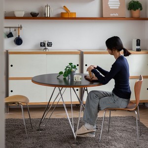 Modular Cabinet Oak Wood Black And Natural Finish Living Room <b>Storage</b> Furniture Multi Functional Design - Product Image 2