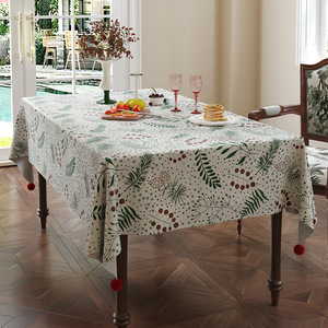High Quality Universal Size Gold Snowflake <b>Party</b> Dinner <b>Table</b> Holiday <b>Decor</b> Easy to Clean Rectangular Christmas Tablecloth - Product Image 5