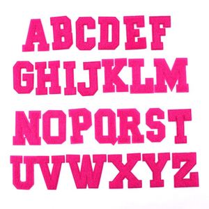 New Iron on 7cm/2.75inch Colorful Hot pink Purple Chenille Letter Patch - Product Image 5