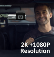 Mini caméra embarquée 2K ODM OEM Factory Novatek 96565 Dashcam WiFi V2 Pro 1440P Boîte noire de voiture 150 grand angle