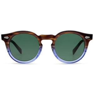 Verano Art Nouveau Retro marco redondo Color caramelo acetato gafas de sol sombrilla UV400 gafas de sol 9632 - Product Image 6