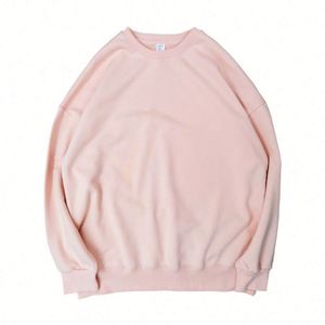 H5590 Sweat-shirts en coton 100% de haute qualité, faible MOQ OEM, vente en gros, personnalisés, 370 g/m², sweat-shirts à col rond pour hommes et femmes - Product Image 6