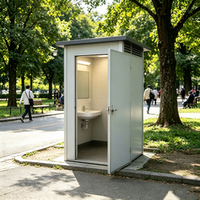 Ninenos Maison Conteneur Carrée Préfabriquée Portable, Toilettes, Salle de Bain, Design Industriel, Respirante, Installation Rapide