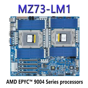 Cho Gigabyte MZ73-LM1 (rev.1.0) Bo mạch chủ <span class=keywords><strong>AMD</strong></span> epyc 9004 loạt Bộ vi xử lý DDR5 Bộ vi xử lý thử nghiệm cũng bofore vận chuyển - Product Image 2