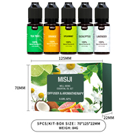 Ensemble de 6 huiles essentielles de 10 ml, parfum d'agrumes frais, diffuseur, humidificateur, fabrication de bougies, savon, gel douche, cadeau pour la maison et le bureau