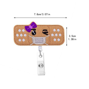 Cordon de retrait rétractable anti-perte pour masque facial, badge d'infirmière d'hôpital, carte d'identité, avec boucle anti-perte, motif emoji, pour le marché international - Product Image 5