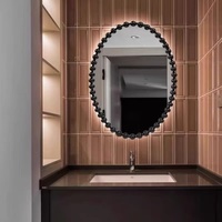 Coiffeuse de style européen 90X60CM, miroir de maquillage, miroir de salle de bain mural