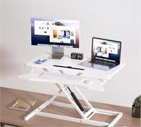 Bureau d'ordinateur réglable en hauteur, extensible, pliable, support de moniteur de bureau, bureau d'étude en bois et acier
