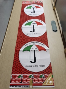 Tissu ciré 100 % polyester imprimé double face 110 GSM, prix de gros, pour la fête <span class=keywords><strong>APC</strong></span> et les élections 2027 au Nigeria, directement de l'usine - Product Image 6