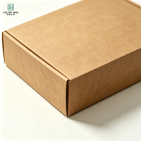 Boîte d'expédition rigide en papier kraft, robuste, en carton ondulé découpé, recyclable, en forme d'avion, pour emballage de bougies, idéale pour les petites entreprises