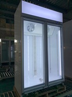 Холодильник Hola Display с охлаждением, стеклянной дверью, трехдверный, 250 литров, 32-50°F, без инея (No Frost)