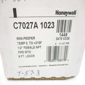 เครื่องตรวจจับรังสียูวี C7027A1049 Minipeeper, 185-240 นาโนเมตร, -18~102 องศาเซลเซียส, สายยาว 96 นิ้ว, 1/2 นิ้ว NPT, /FM, สำหรับหัวเผาก๊าซ/น้ำมัน/ถ่านหิน - Product Image 5