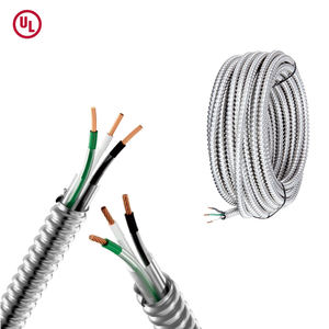 600V UL AC/MC kablo 12/2 yapı kablosu 14/2 10/2 bakır iletkenler AIA PVC/naylon yalıtım Metal kaplı kilitli zırh kablosu - Product Image 5
