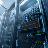 YTR1102L-J 2KVA Catu Daya Tak Terputus 1.8KW 2U Rak Mount Online UPS Cadangan Daya Darurat untuk Server Jaringan