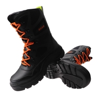 Bottes en cuir ignifuges Ayon de haute qualité, anti-perforation et anti-épines, pour la sécurité incendie et les opérations de sauvetage