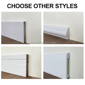 Venta caliente barato de alta durabilidad de Instalación rápida decoración interior rodapié de poliuretano y moldura de PVC para la venta - Product Image 3