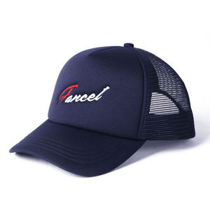 FOCUS Custom Summer Trucker Hat Mesh Baseball Hat Embroidery Puff Logo Promotion Advertising Hat Adjustable Buckle