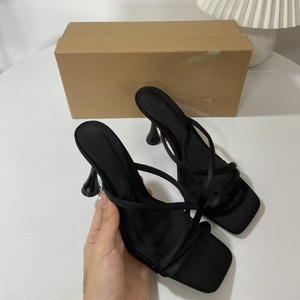 Yx2026 Summer Collection Women's High-top Fine Heeled <b>Slippers</b> Sexy Outdoor Banquet High Heeled Sandals Large Fashionable New - Product Image 2
