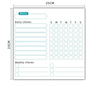 Bloc-notes magnétique doux, tableau blanc magnétique, tableau magnétique hebdomadaire et mensuel pour réfrigérateur, tableau de tâches, tableau de corvées - Product Image 5