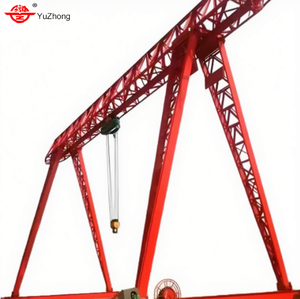 Customized 16 Ton Single <strong>Rail</strong>-<strong>Mounted</strong> MH Type <strong>Gantry</strong> <strong>Crane</strong> with Engine &amp; Motor Bearing Electric Hoist for Outdoor Cargo Yards - Product Image 1