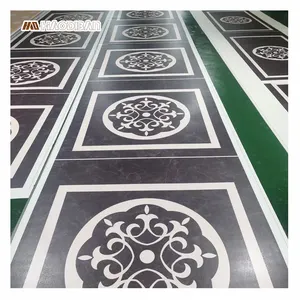 Anti-Scratch 2mm 3mm Digital Printed Customized Design Decorative Floor PVC Floor Coating For Elevator