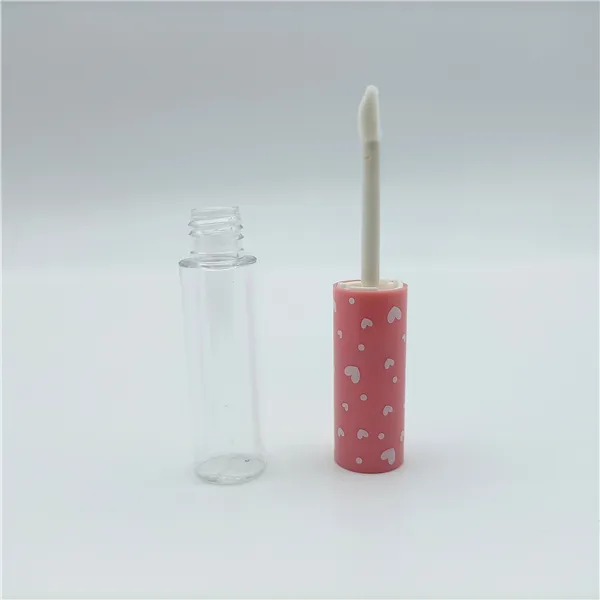 Kurze süße Make-up Lip gloss Behälter rosa Großhandel