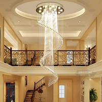 Lustres minimalistes classiques lampes suspendues hall d'hôtel lustre de plafond en cristal pour salon